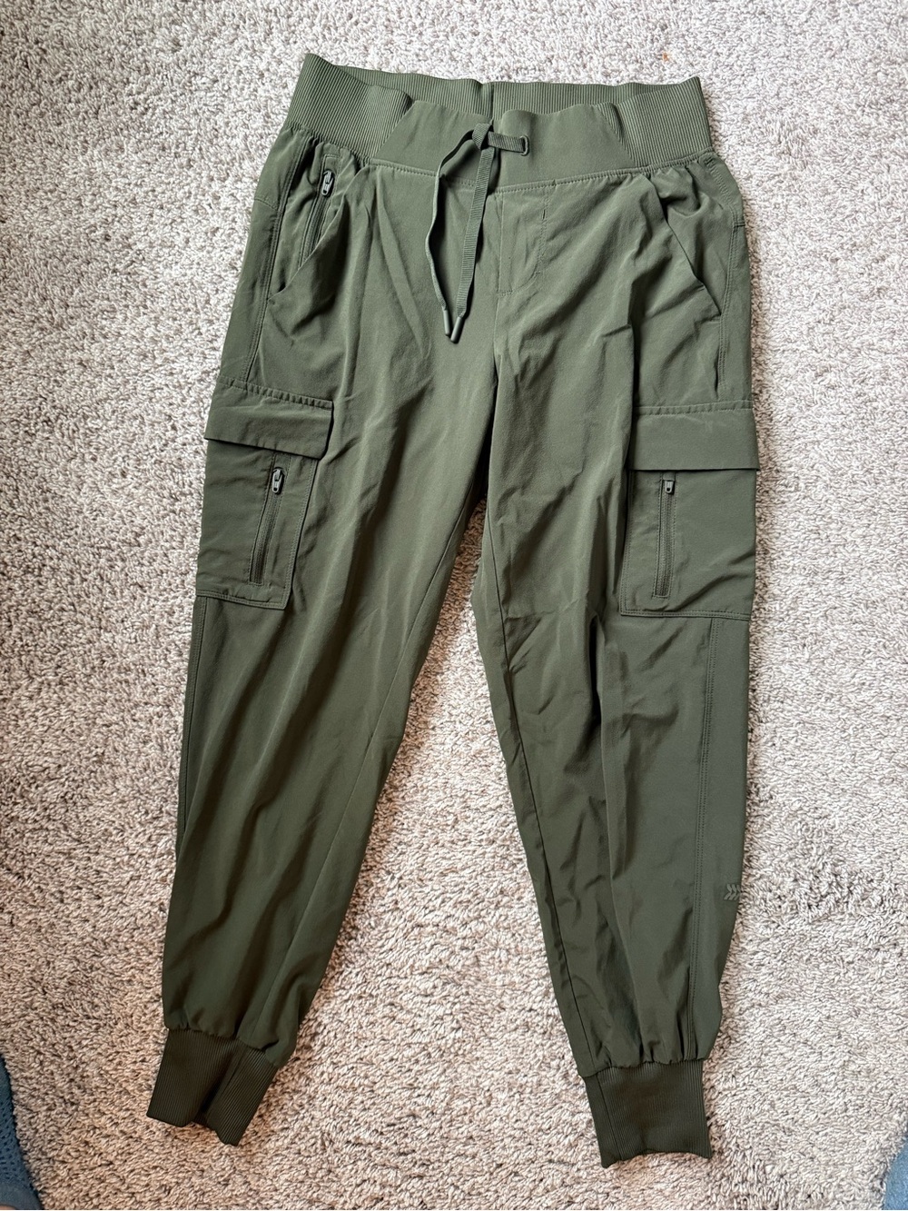 All in Motion joggers olive green size XS